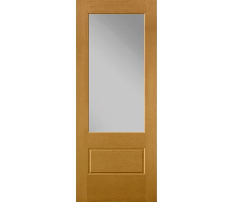 Norfolk 3 Quaters Light Fiberglass Entry Door